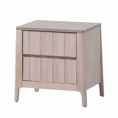 Table de chevet, blanc délavé