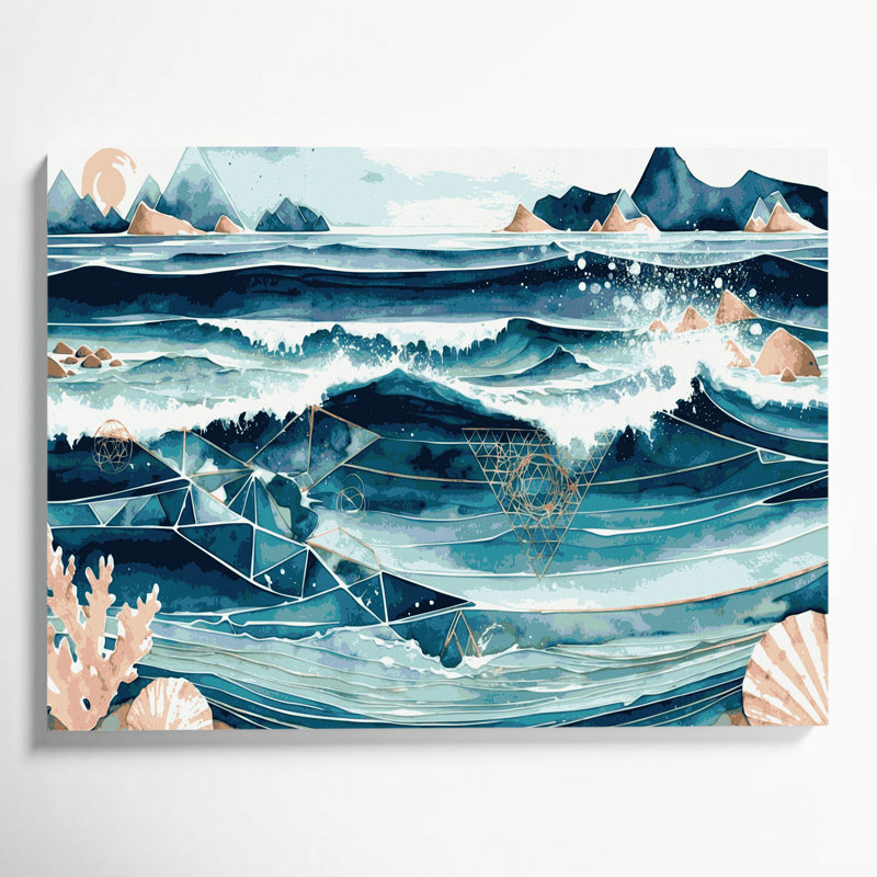 Art mural sur toile Coastal, H 24 po x l 36 po