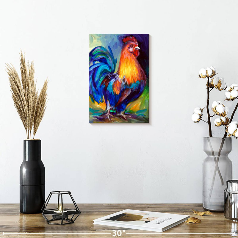 Brampt Rooster One, 12" H x 8" W