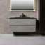 Meuble-lavabo mural simple 36 po avec comptoir en quartz Lecio-1359721814