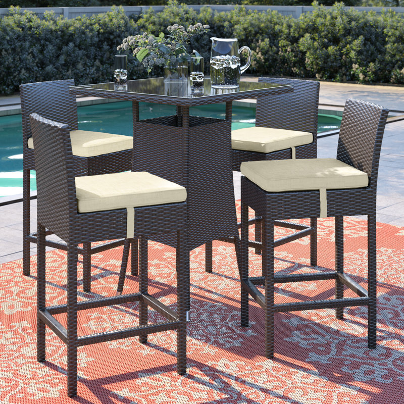 Ensemble bistro 5 pièces Convene, Beige