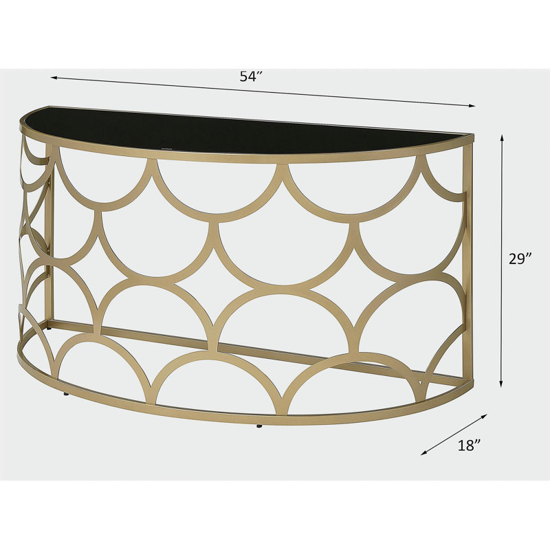 Table à rebord doré Altus