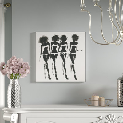 « disco glam », reproduction de peinture à l’acrylique sur toile encadrée