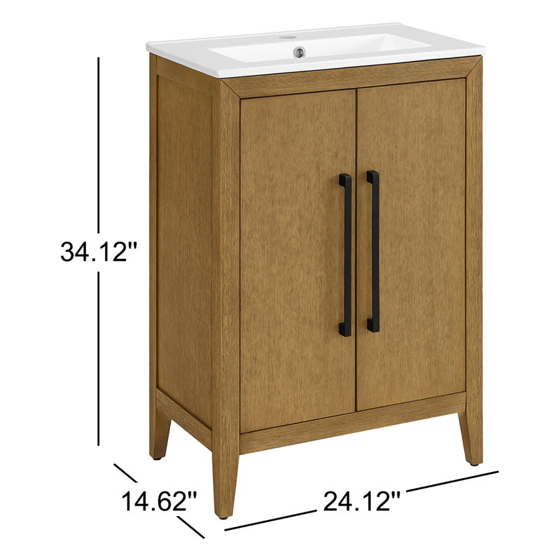 Alsup Slim 24"W  x 14"D Single Sink