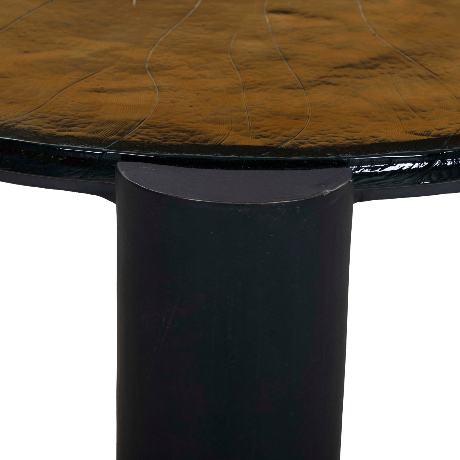 Abela Glass End Table, 16" H x 38.5" W x 36.5" D