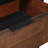 Aurelio Sculpted Walnut & Ebony Geo-Panel Bed with Nightstand-120536296-120536299