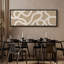 Lignes blanches abstraites sur art moderne beige-111696311-100937186