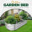 4x2 Foot Galvanized Lightweight Raised Garden Bed: Easy Assemble Outdoor Planter for Veggies, Fruits & Flowers-1449900634