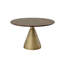 Table de salle à manger ronde moderne 48 "avec base piédestal