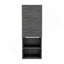 Armoire de salle de bain Mila, deux tablettes intérieures, deux tablettes extérieures, armoire à une porte - chêne Smokey-801903605