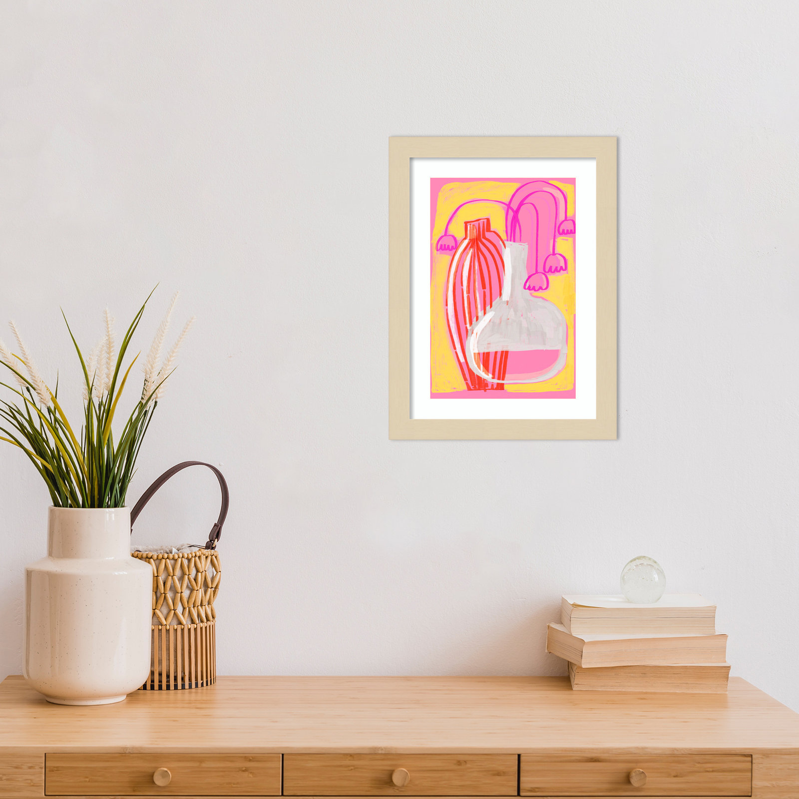 Galya "Neon Still Life No. 5" Print, Brown, 13" H x 10" W