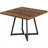 31.5'' Square Industrial Dining Table for 2-4