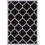 Tapis noir à motif géométrique tendance-23489113