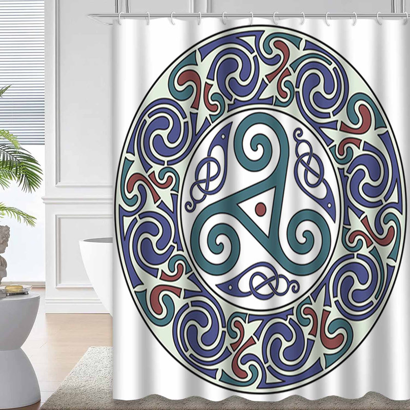 Rideau de douche Celtic Mandala, L 72 po x l 84 po