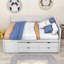 Lit de jour en bois avec tiroirs et tablettes Kouta-735083534-735083535