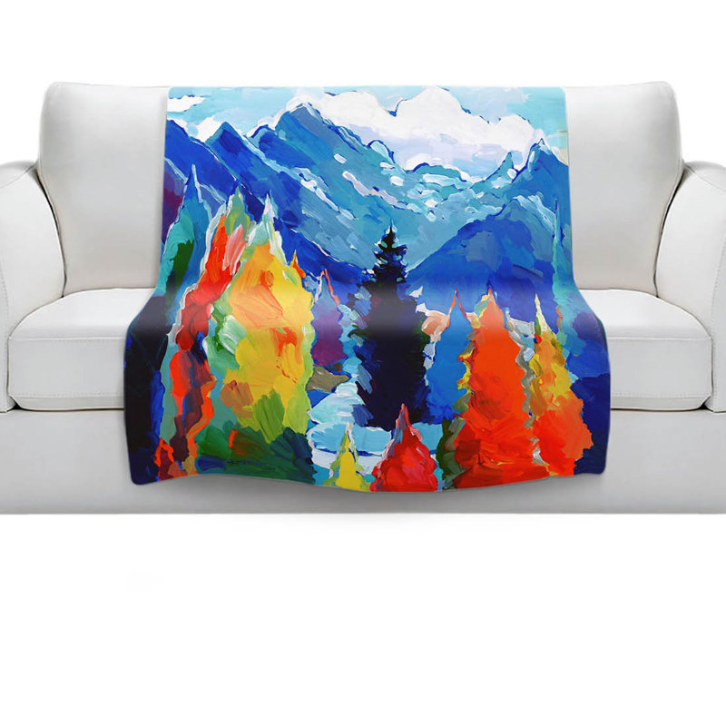 Couverture sherpa en cascade de couleurs douce, l 51 po x L 60 po