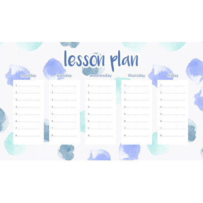 Magnetic Lesson Plan Pastel Spots