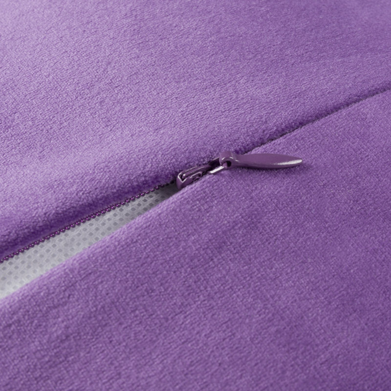  Housse et insert de coussin décoratif en tournesol Appliqued, Carré 12 po, Mauve / jaune / velours
