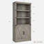 Bibliothèque à 5 niveaux avec rangement, bibliothèque de 68,7 po de hauteur, armoire de rangement en bois-1686739130