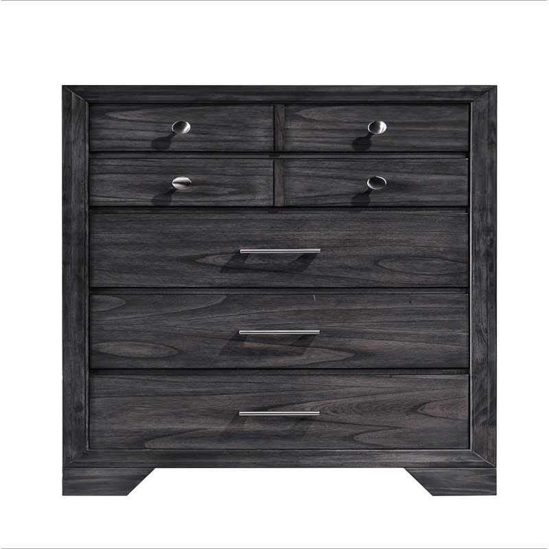 Commode en bois foncé 1Pc