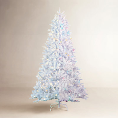 Majestic 9 Foot LED Color Changing White Parkview Pine Christmas Tree