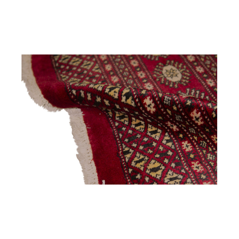 Mori Wool Oriental Area Rug in Red