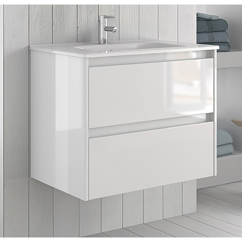 Ensemble de meuble-lavabo simple 24 po Malvina, Blanc