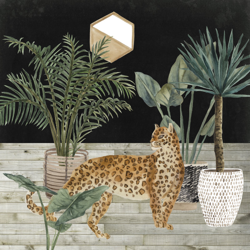 Jungle Home IV - Wrapped Canvas Print, 12" H x 12" W x 1.25" D