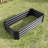 Durable Large Planters, Galvanized Metal Modern Style For Outdoor Home
