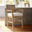 Wicker back bar stool