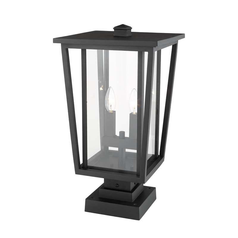 Luminaire suspendu à 2 lumières Amreet, Noir