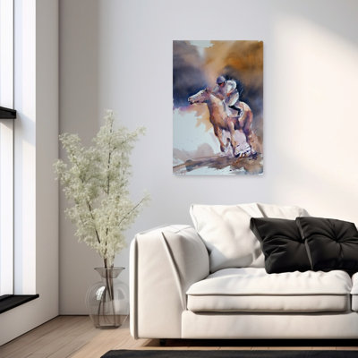 «Dynamic Horse Race», reproduction d'art murale cheval contemporain