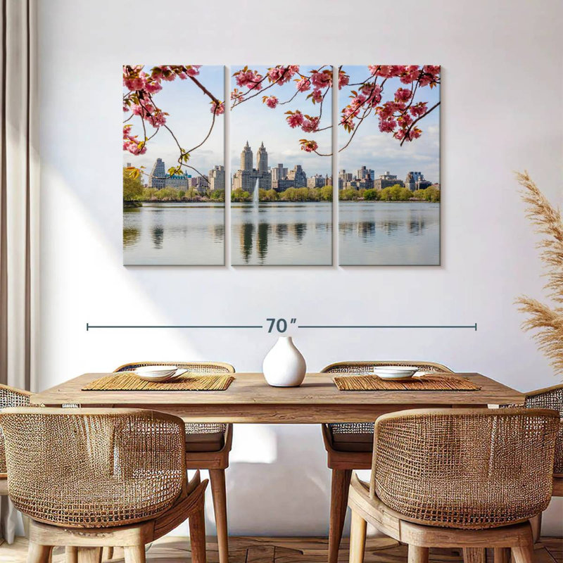 Sireci Central Park Cherry Blossoms, 36" H x 57" W