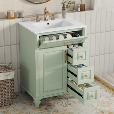 Meuble-lavabo de salle de bain avec lavabo