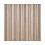 Panneau de tambour décoratif mural en placage de chêne blanc brut sans finition 4 pi de largeur x 8 pi de hauteur x 5/32 po d'épaisseur avec lattes de rainure de 30 degrés - flexible-133264850-133264846