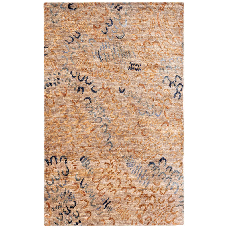Tapis en jute noué à la main Horseshoe, Rectangle 10 pi x 14 pi