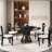 8 Seat Modern Round Sintered Stone Dining Table With Rotating Tray,modern Key-shaped Dining Chairs-1595417180
