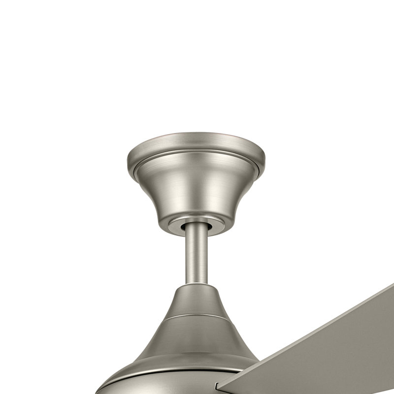 54'' Ceiling Fan with LED Lights, Silver