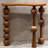 Nut-brown Solid Wood Console Table-438137830