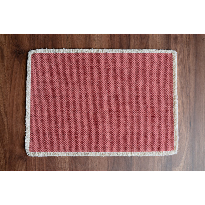 Ensemble de 4 napperons Bali, Rouge