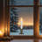 Flickering LED Window Candles With Timer - 8.5" - White - Set Of 6-109395143