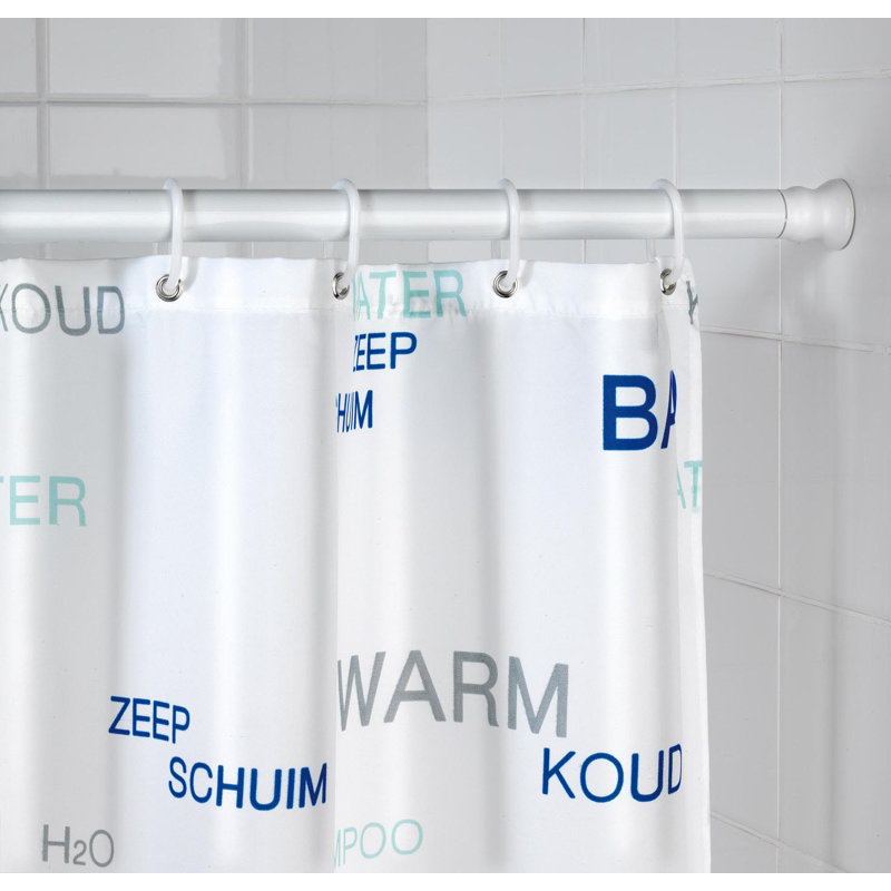 Telescopic shower rail in chrome Cerrissa