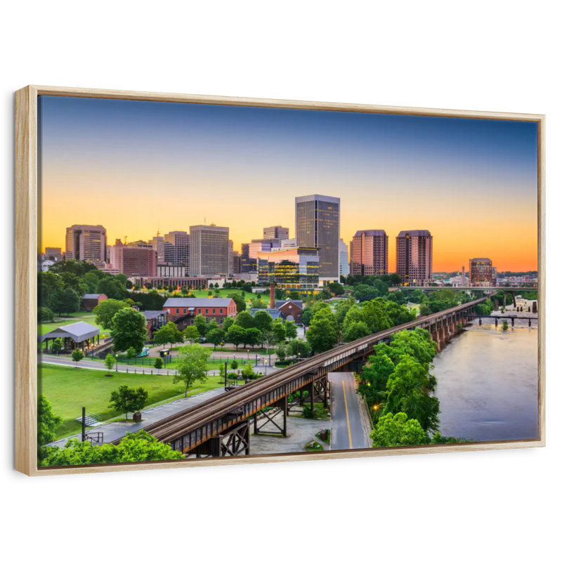 Richmond, 40 po x 27 po, Cadre flottant en bois naturel