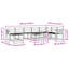  Outdoor Sofa Set 9 pcs Solid Acacia Wood Sectional Modular Furniture