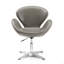 Fauteuil ballon pivotant rembourré en laine Raspberry-51336375