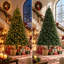New 900 Warm White Lights，9FT Pre-Lit Spruce Christmas Tree