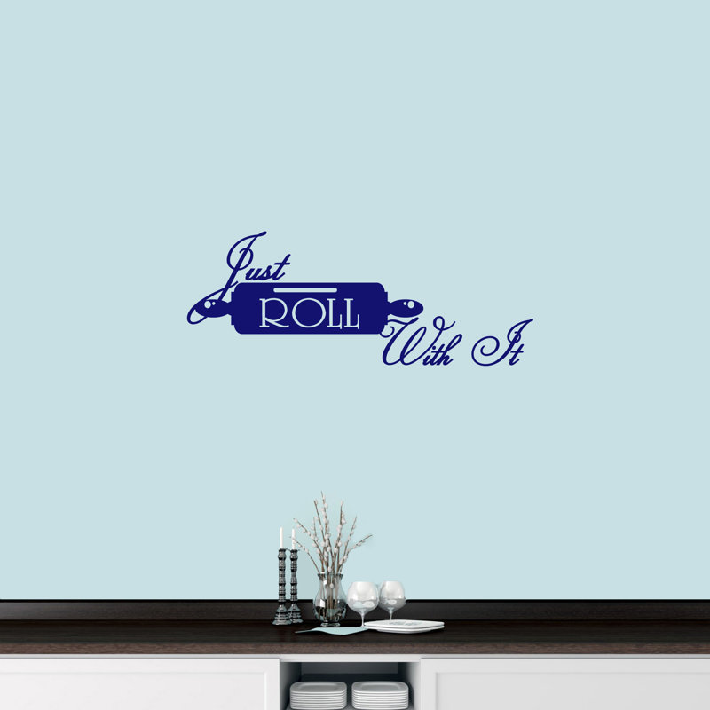 Non-Wall Damaging Wall Decal, Navy Blue