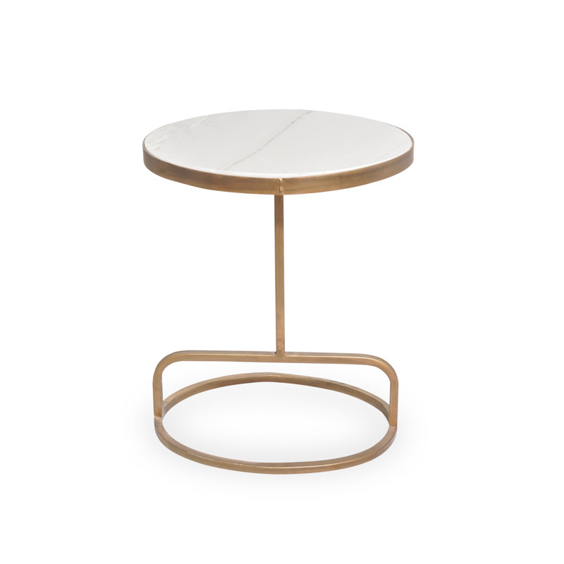 Luxe Halo Marble Side Table