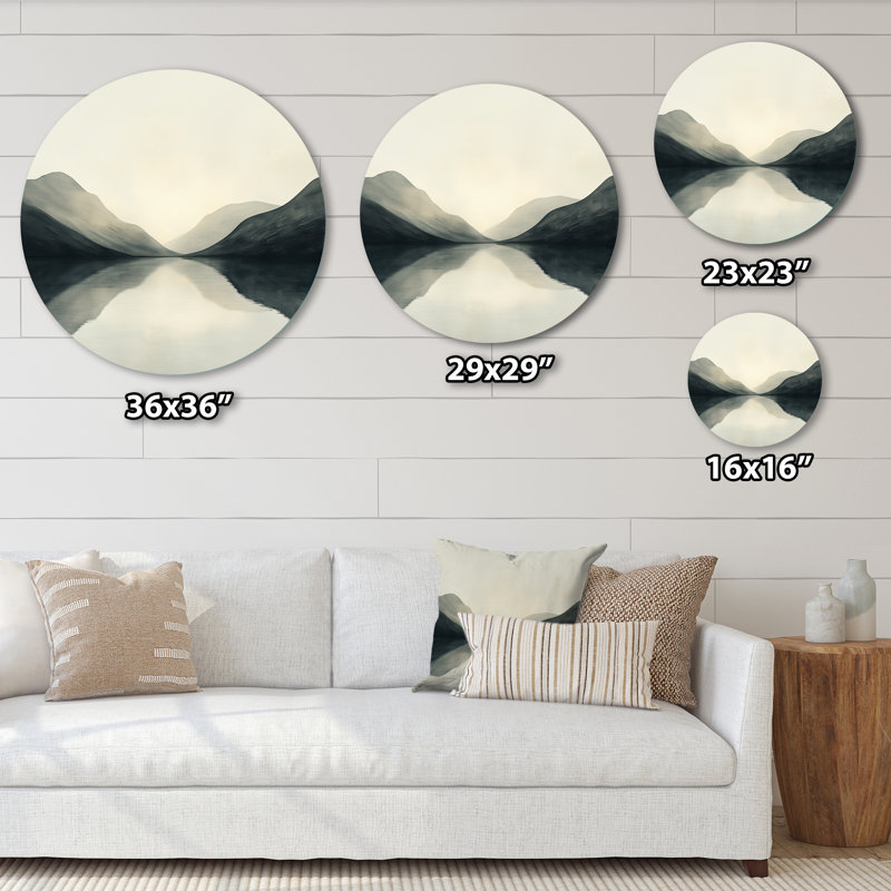 Isabelo - Décoration murale ronde en métal Coastal, L 23 po x H 23 po