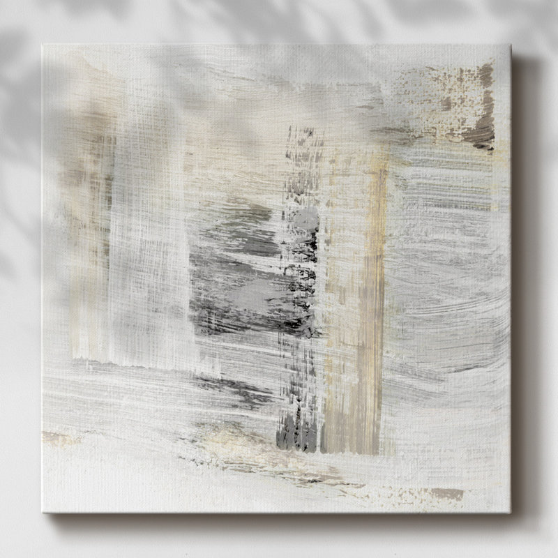 «Swept», toile tendue avec châssis abstrait, H 40 po x l 40 po